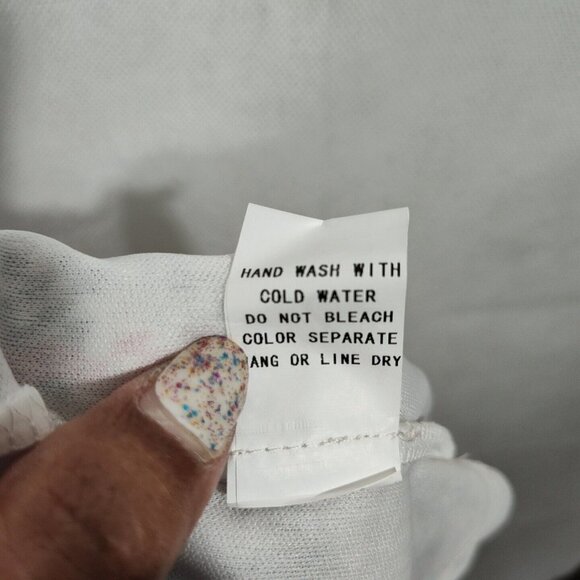 Honey Punch Sheer Blouson Dress Women Size M Cream Red Black Plaid Long Sleeve - Picture 10 of 10